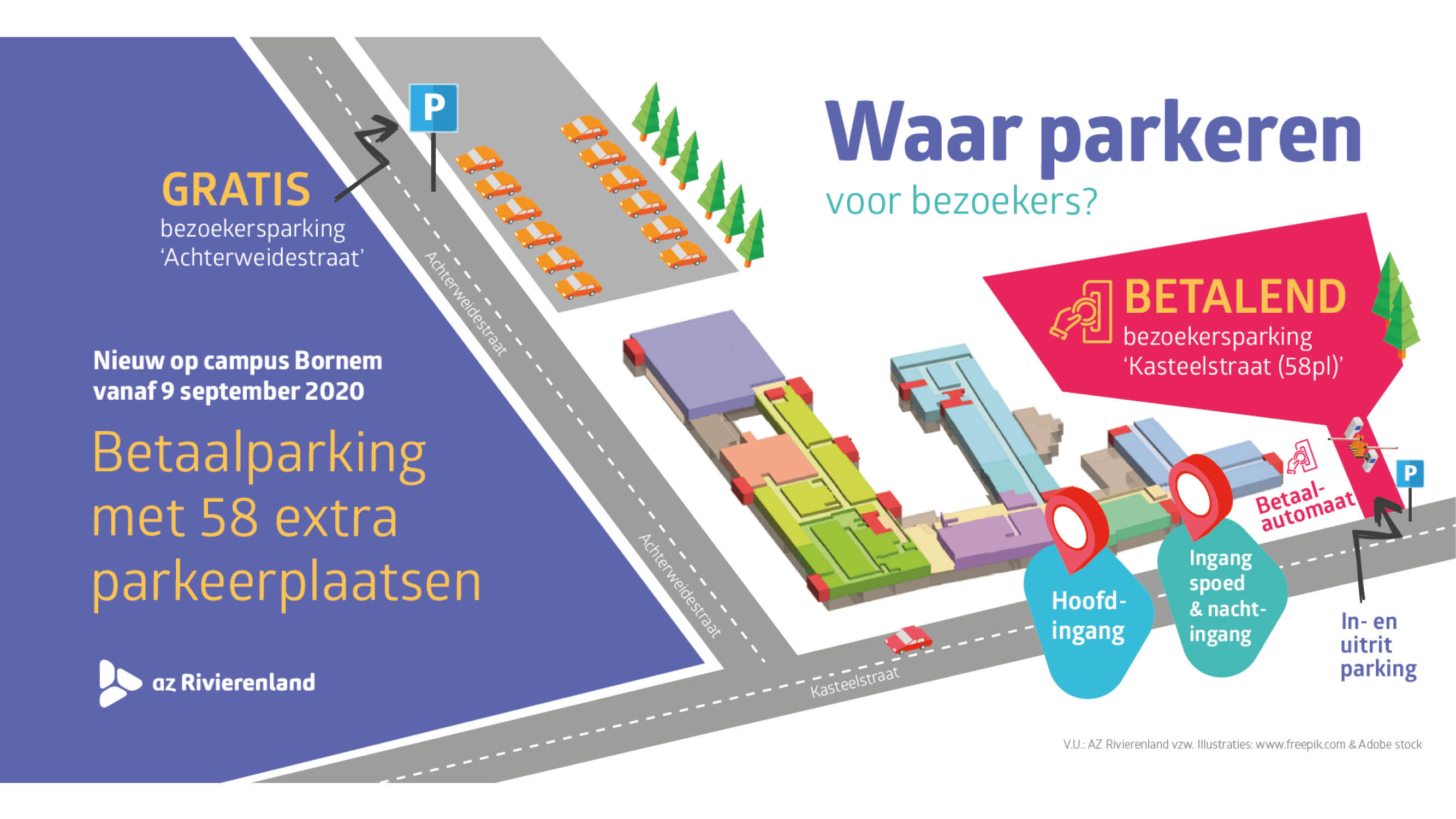betaalparking campus Bornem