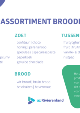 Assortiment broodbuffetwagen (campus Bornem)