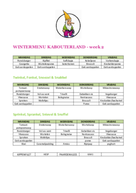 Wintermenu - week 2