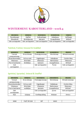 Wintermenu - week 4