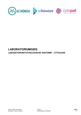 Laboratoriumgids anatomopathologie campus Bornem